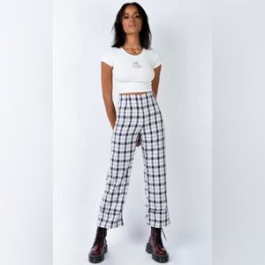 Princess Polly: Euro Pants Black/ White